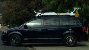 A Dodge van registered with Apple