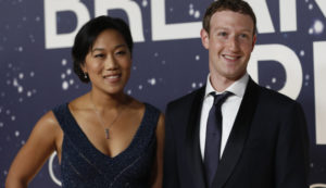 Mark Zuckerberg (R), and wife Priscilla Chan REUTERS/Stephen Lam 