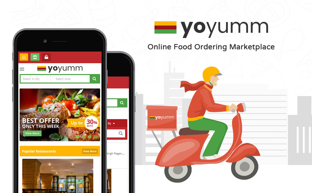 Order food online. Online food ordering System. Доставка через приложение.