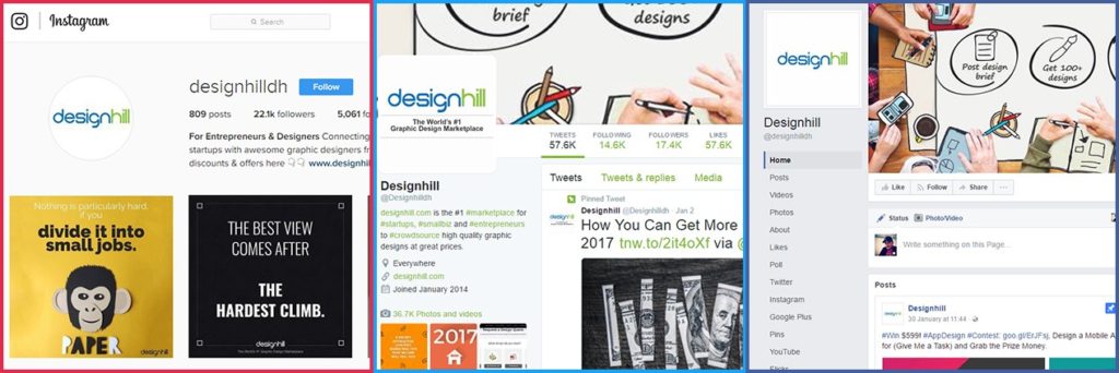 social media marketing designhill