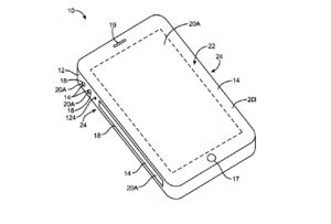 electronic devices with sidewall display