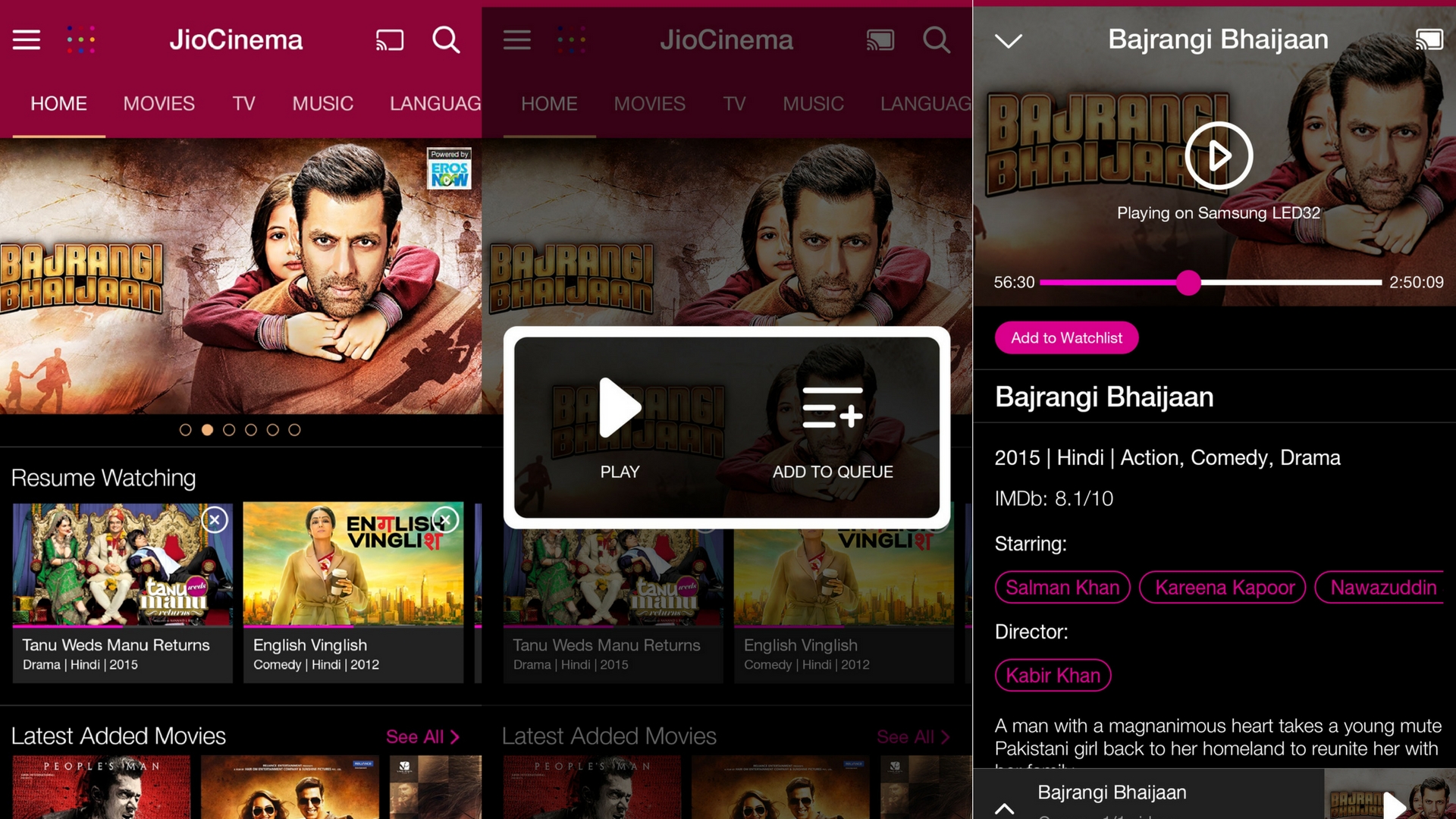 jio cinema app download for android tv