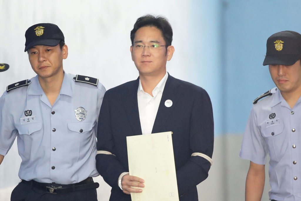 samsung move forward out jail allowing