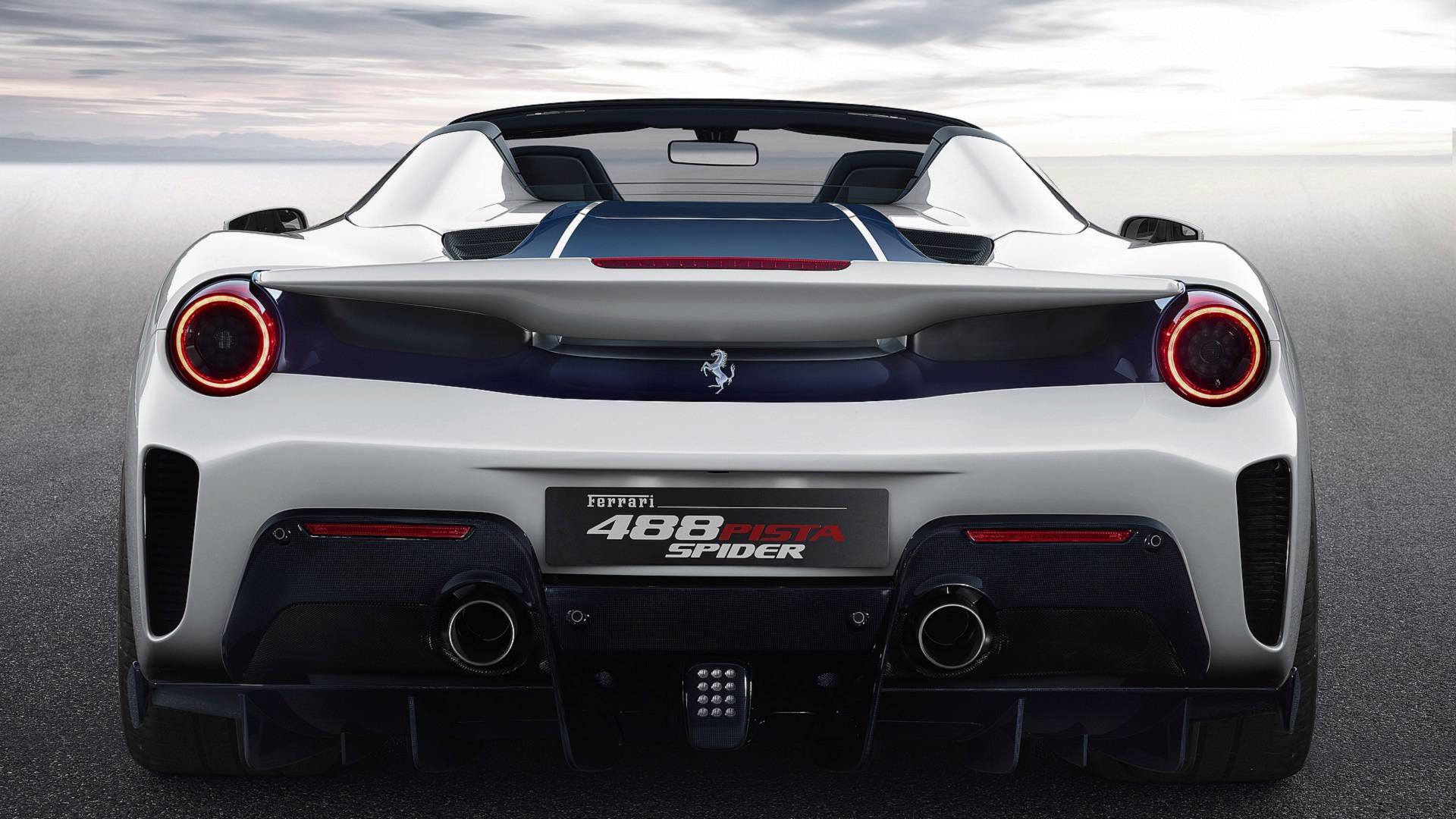 488 Pista Spider rear