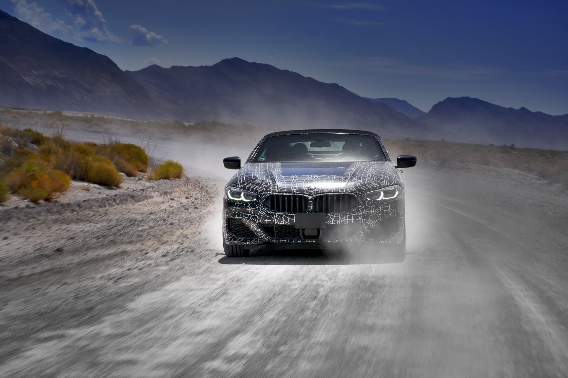 BMW 8-series convertible off road