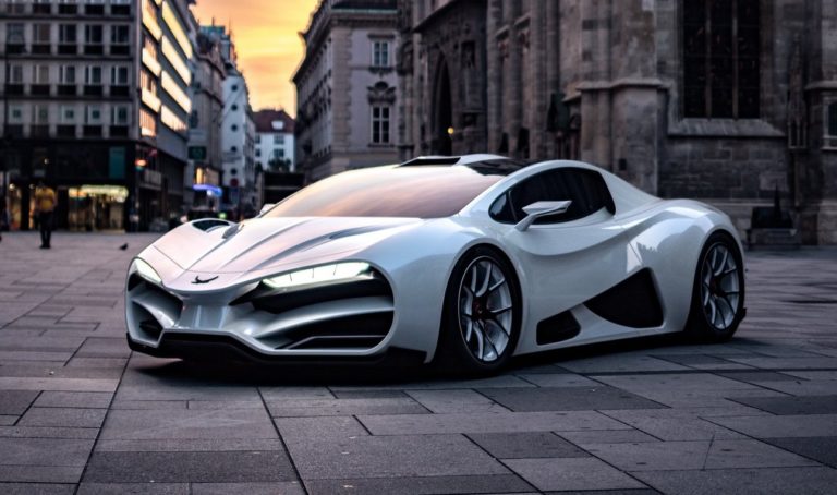 Milan Red hypercar