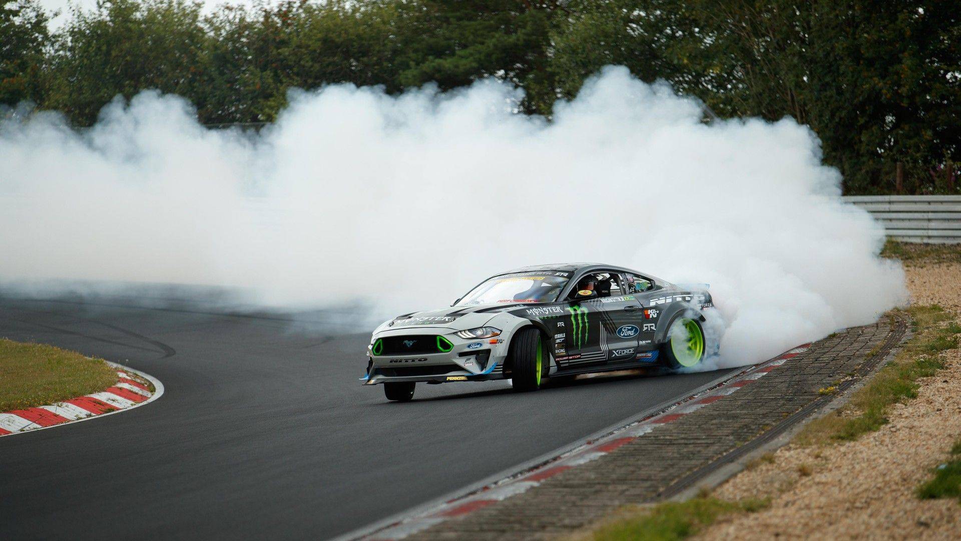 Ford Mustang RTR drifting lap Nurburgring