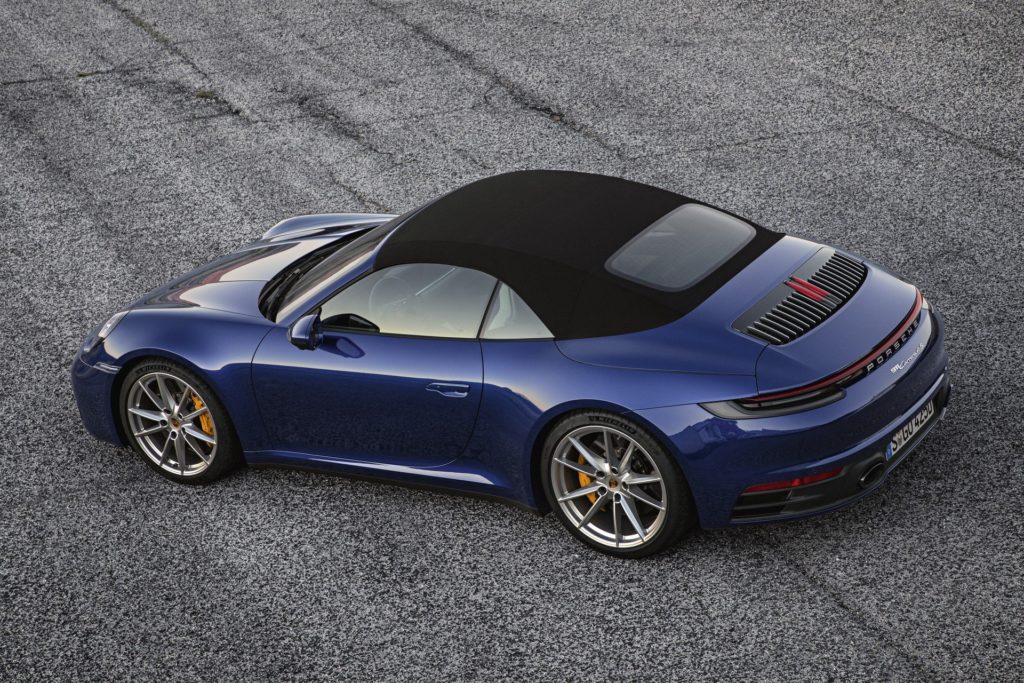 2020 Porsche 911 Cabriolet roof closed