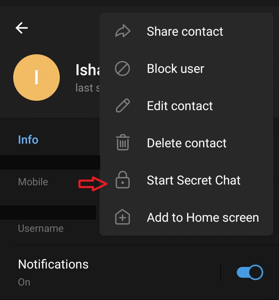 telegram secret chat