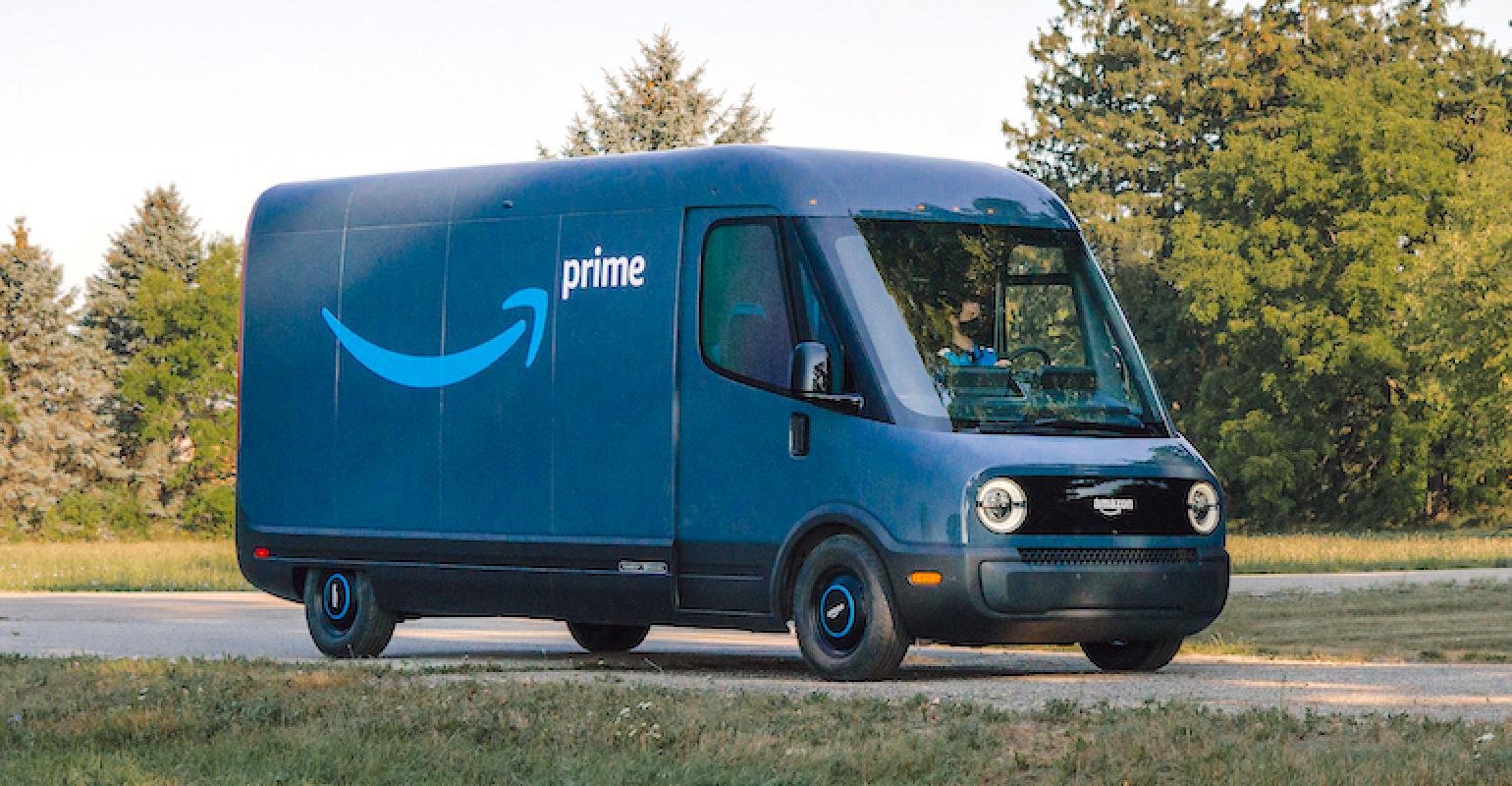 Amazon s Electric Delivery Vans By Rivian Are Being Road Tested In Los Amazon s Electric Delivery Vans By Rivian Are Being Road Tested In Los