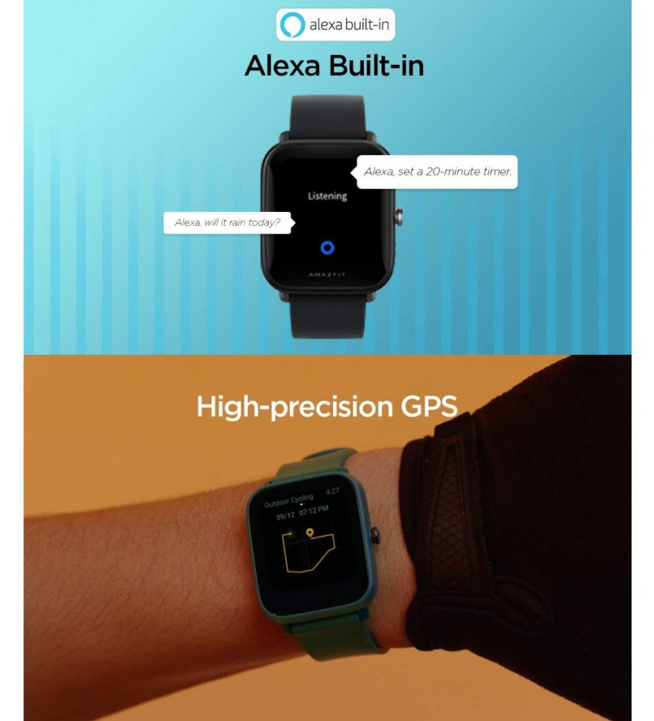 Amazfit Bip U Pro – Capabilities Of Amazon's Alexa Voice Assistant Are Installed In GPS With Exception Of SpO2 Tracking And 60+ Sports Modes