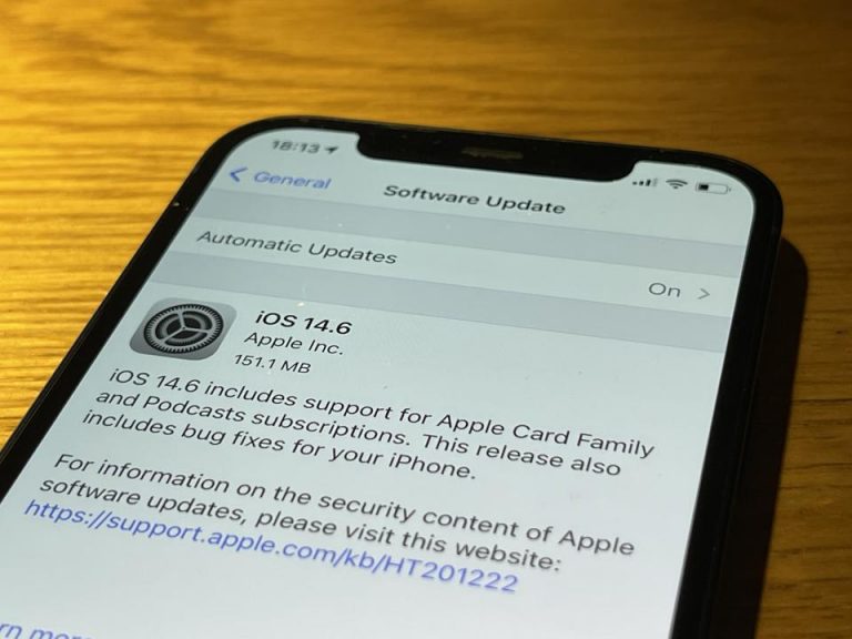 Apple iOS 14.6