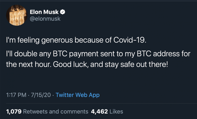 Musk Hacked Scam