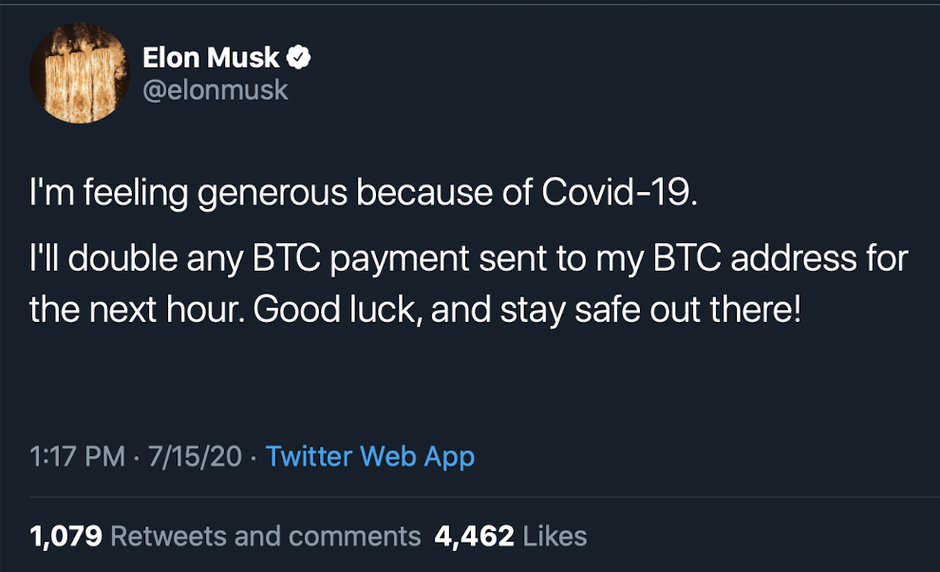 Musk Hacked Scam