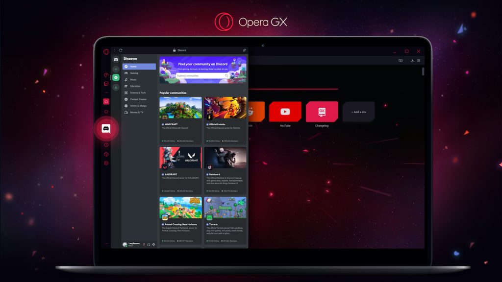 Opera GX 101.0.4843.55 download the new for android