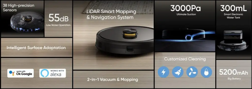 Realme launches TechLife robot vacuum cleaner with smart Lidar system ...