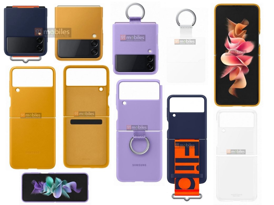 Samsung Galaxy Z Flip 3 Official Cases With Different Color Options