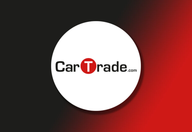 CarTrade logo on Gradient Background