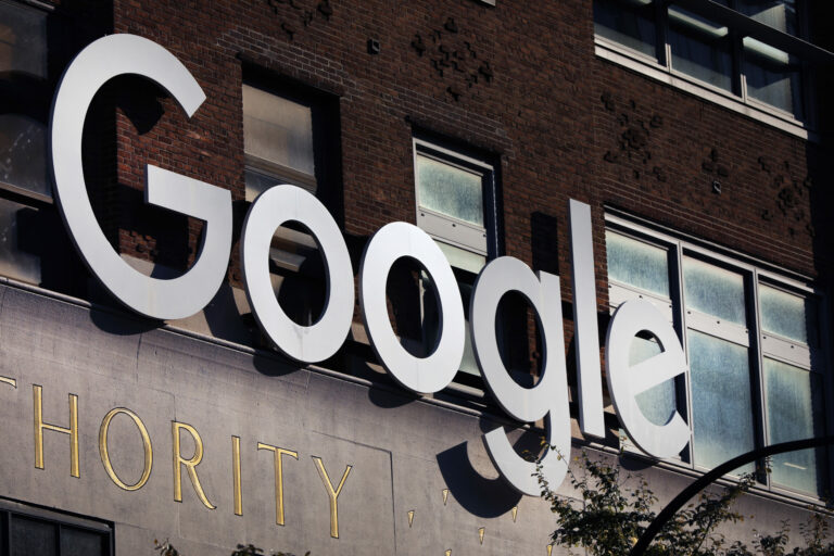 Google's offices stand in downtown Manhattan