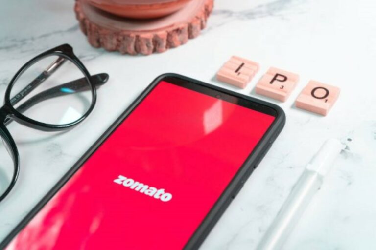Indian foodtech startup zomato with home delivery of food from top restaurants showing its upcoming IPO for expansion investment and wealth building