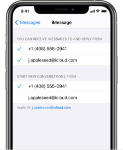 how to get your number back on imessage