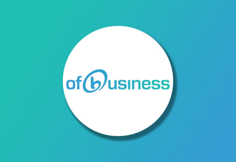 OfBusiness Logo on Gradient background