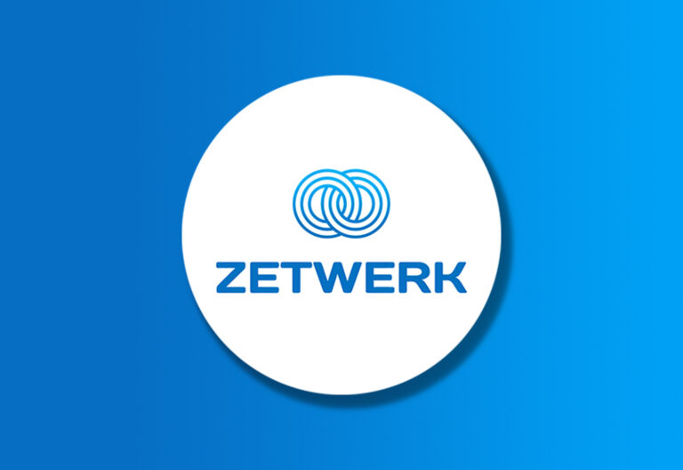 Zetwerk logo on a gradient background