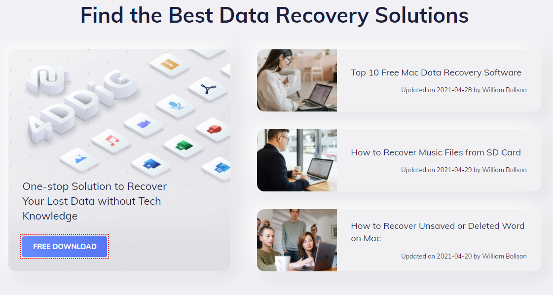 download tenorshare 4ddig data recovery