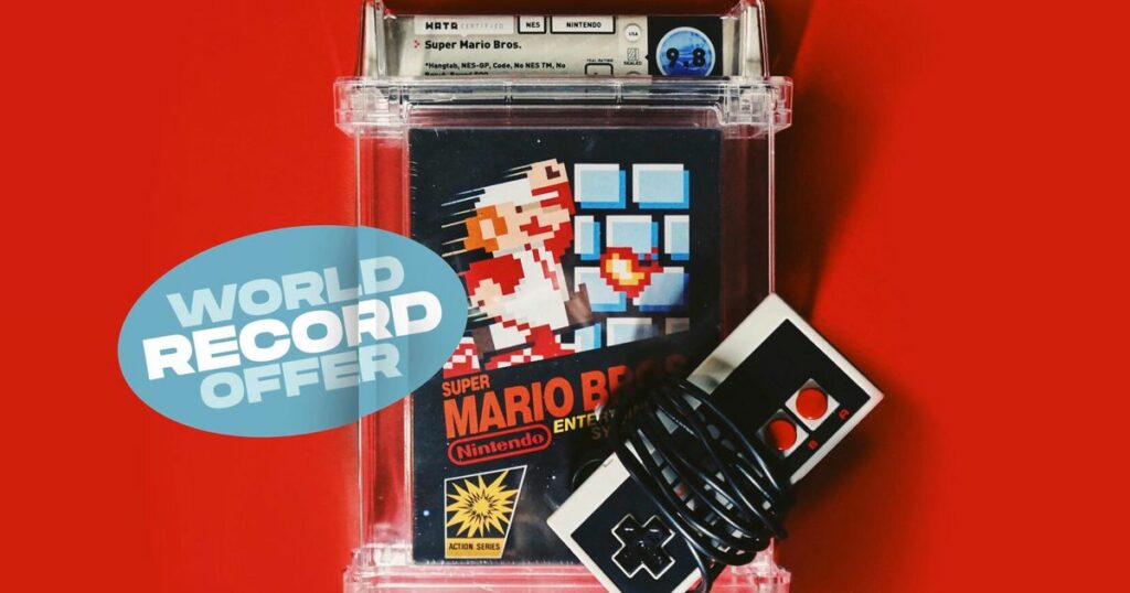 Unopened 1985 Super Mario Bros. Video Game Sells For Record $2 Million