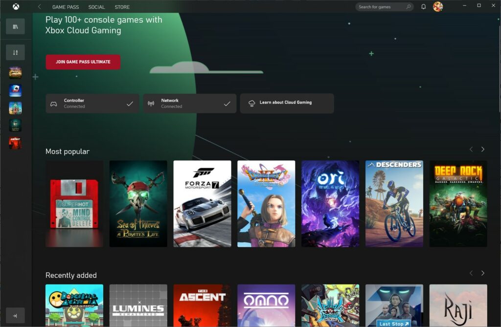 Xbox Cloud Streaming Is Now Accessible Through The Windows Xbox App