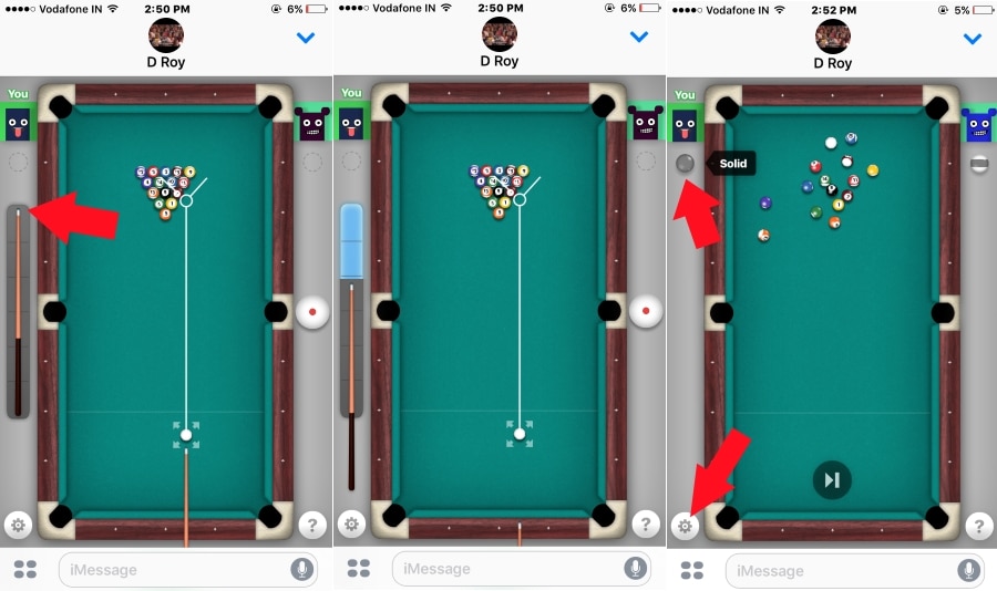 how to play 8 ball plus imessage games