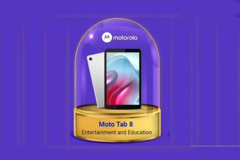 Moto Tab 8 flipkart banner image