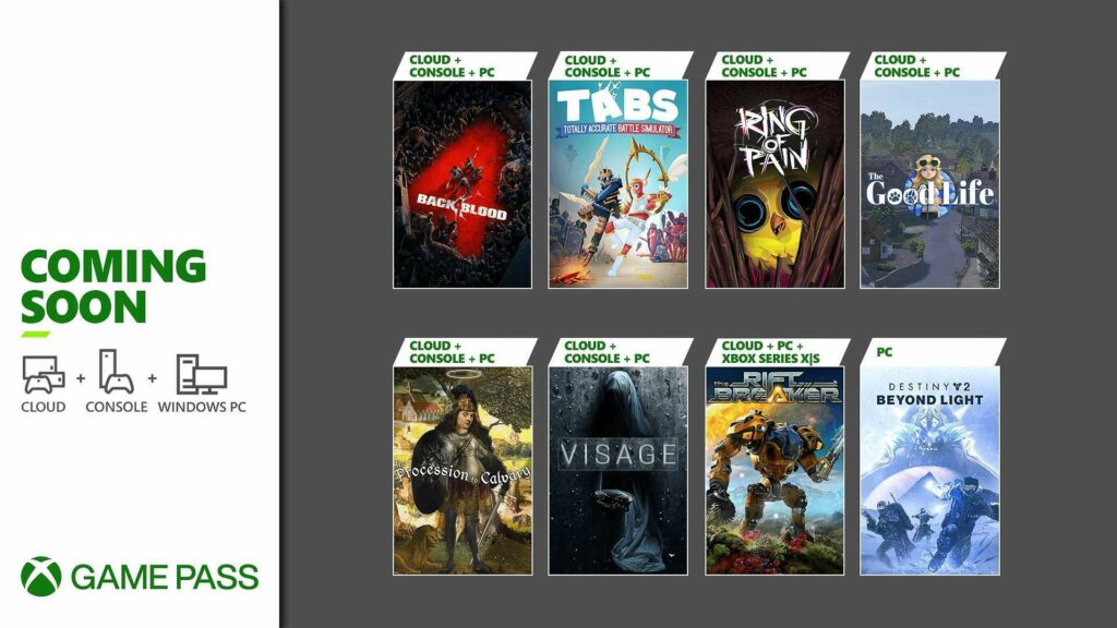 Xbox Game Pass October lineup includes Back For Blood TechStory