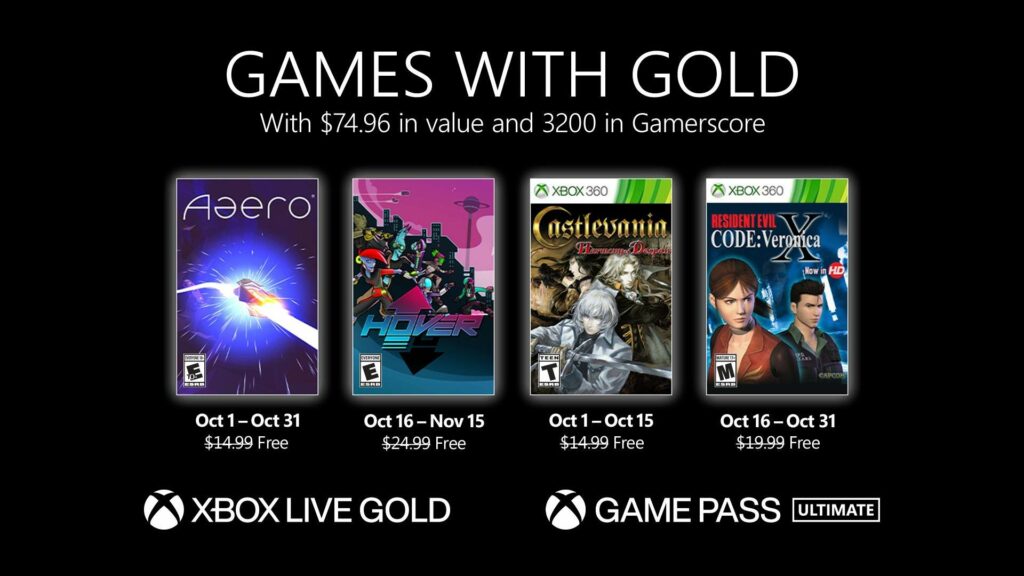 Xbox Game Pass October 2021 lineup