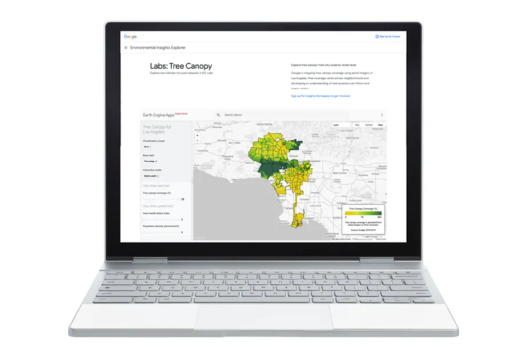 Google’s Tree Canopy Lab Image: Google