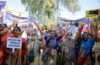 Protesters in Ahmedabad, India, denounced violence against Hindus following an image posted on social media that was perceived as insulting.