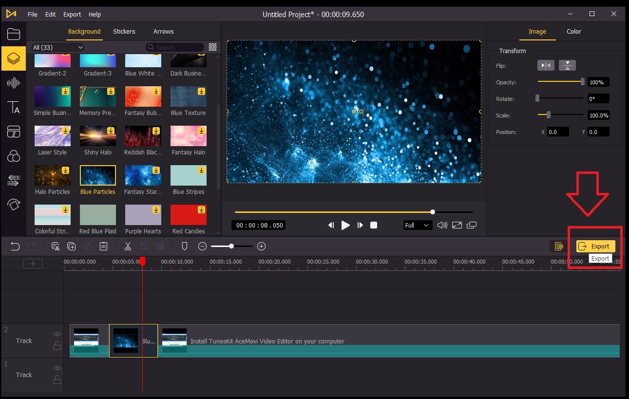 download the new version AceMovi Video Editor