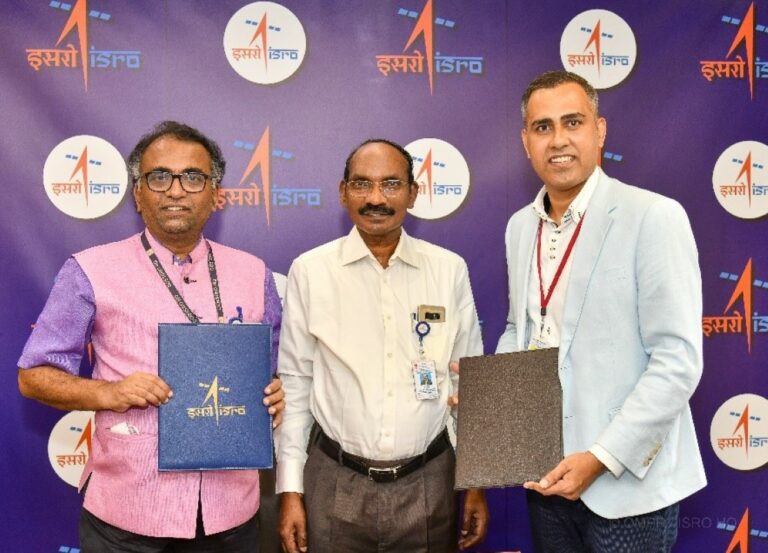 Press Images of ISRO Oppo NavIC collaboration