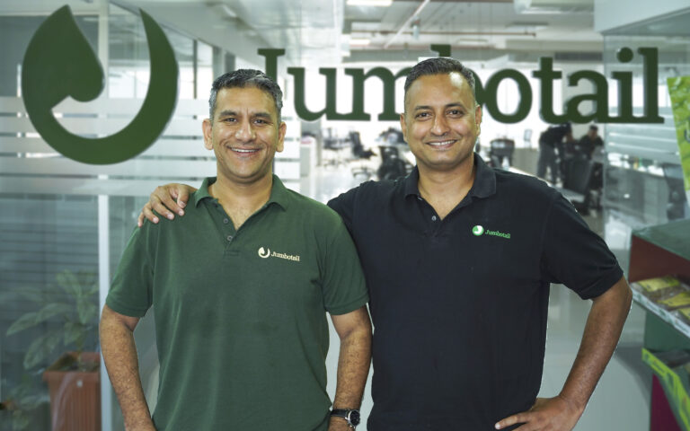 Jumbotail founders Ashish Jhina and Karthik Venkateswaran