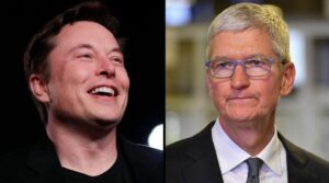 Elon Musk and Tim Cook