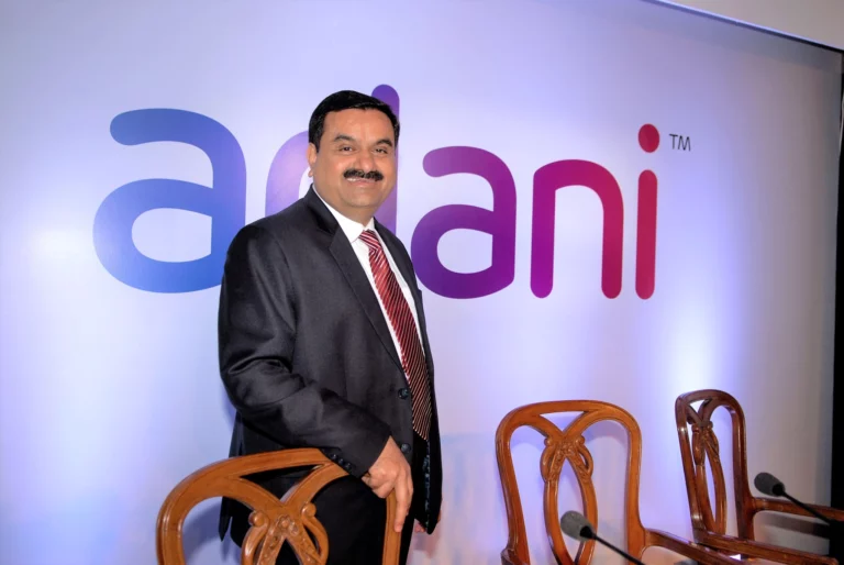 Gautam Adani, Chairman of the Adani Group during a press conference at a press conference in Mumbai