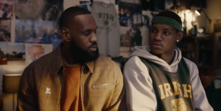 LeBron James meets his younger self in crypto.com's Super Bowl ad