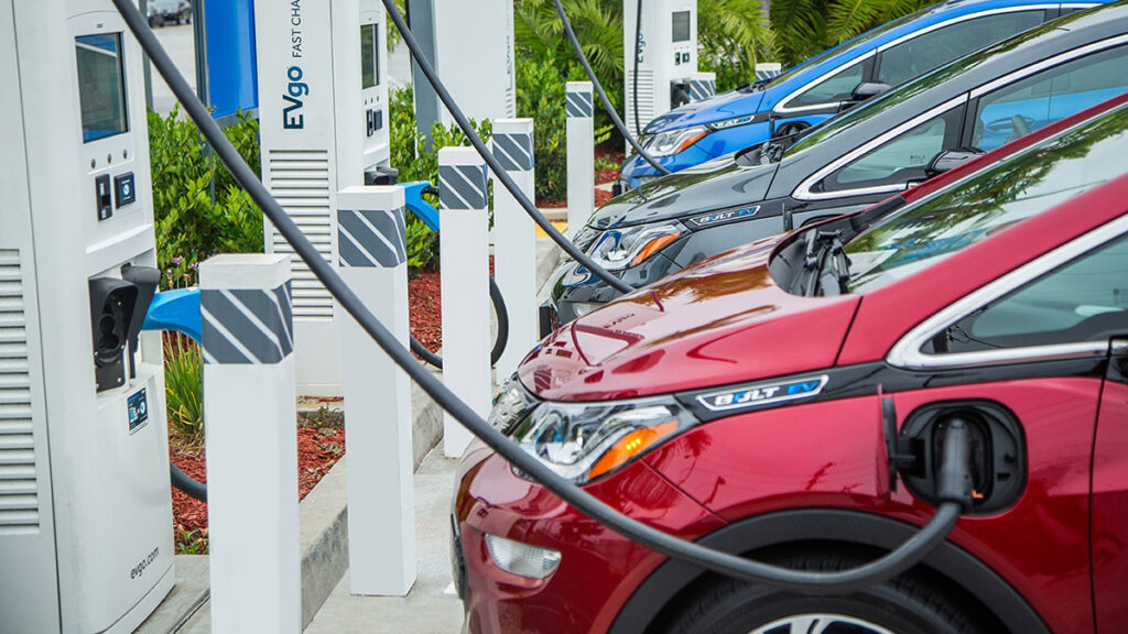 EVs charging by Forbes