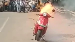 E-scooter fire by India Today