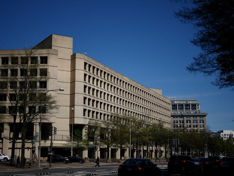 FBI headquarters building is seen