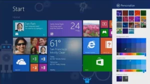 Windows 8 outline depicted