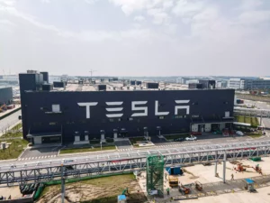 Tesla factory at Shanghai, China 