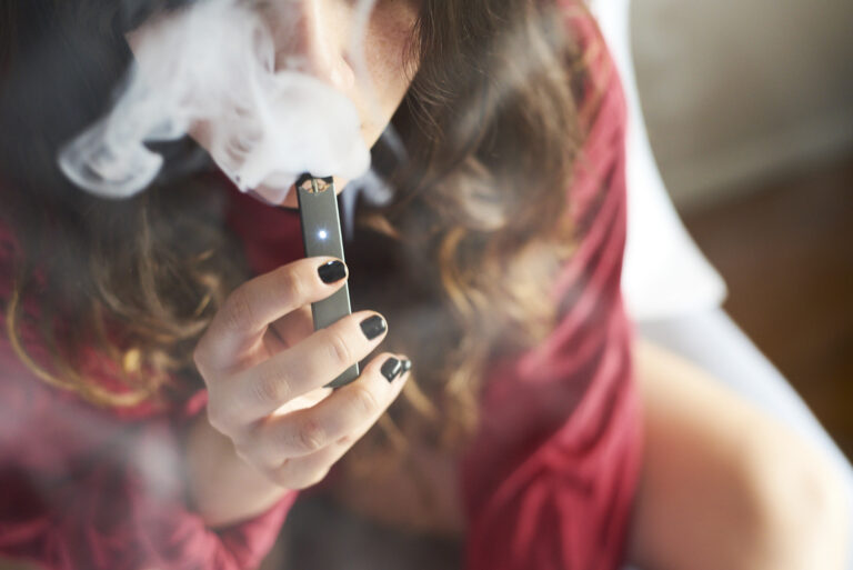 A Juul vape is arranged for a photograph in the Brooklyn Borough of New York, U.S.