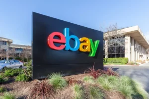 eBay logo seen at its headquarters