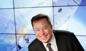 Musk at a SpaceX event